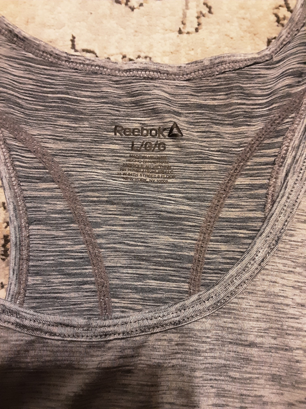 Reebok Gray Racerback Training Tank - Picture 5 of 7